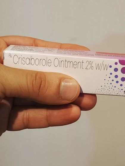This is Crisaborole, a prescription ointment for Atopic Eczema. It represents a new hope for patients who have not found relief with other treatments. I always stress that such medications must be used only under a doctor's supervision.