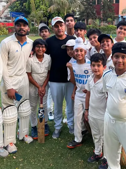 An unforgettable day for our cricket family. The legendary Virender Sehwag visited our academy, sharing his invaluable experience and inspiring our young players to dream big.