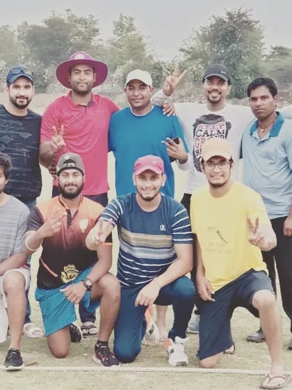 Victory on the pitch. This is our RSA Cricket Club team celebrating a well-earned win. We believe that building a strong, cohesive team unit is just as important as individual skill, a key focus in our corporate training sessions.