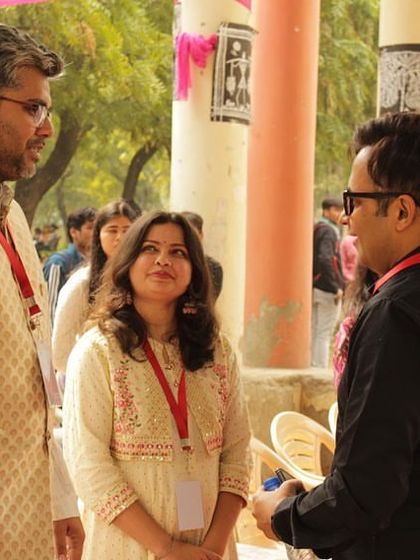Another candid moment from TEDx SVC, discussing the performance with the event team. It was a pleasure to collaborate with such a dynamic group.