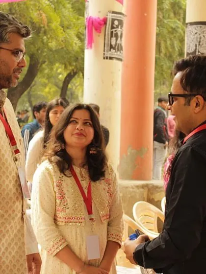 Another candid moment from TEDx SVC, discussing the performance with the event team. It was a pleasure to collaborate with such a dynamic group.
