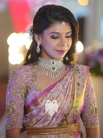 Blouse House by Mahitha Prasad - Custom Blouse Design & Embroidery Reception & Sangeet Glamour photo 25
