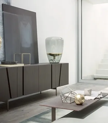 A duplicate image of the sideboard in a modern living space.