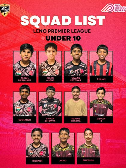 Our Under-10 Leno Premier League squad, ready to learn, grow, and give it their all.