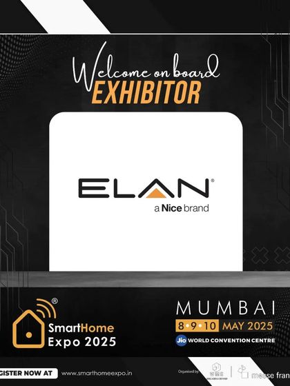 We are pleased to welcome ELAN, a Nice brand, to the expo. Their solutions unify home control into one seamless and personalized experience.