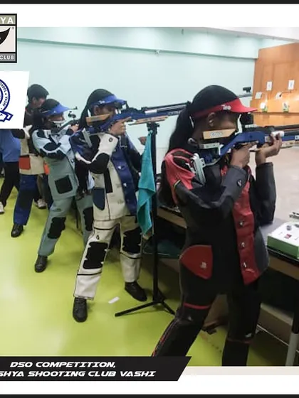 A focused line of young female shooters at the DSO competition. I am committed to nurturing talent and providing equal opportunities for all my athletes.