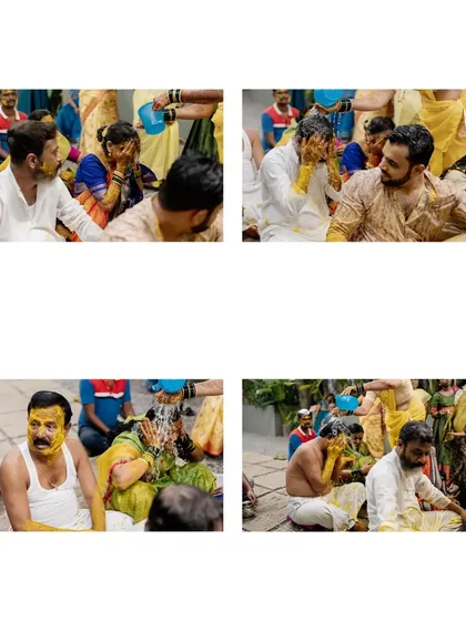Joyful moments from Haldi ceremonies hosted at my venues. Whether in the grand lawn of The Farmhouse Collective or the cozy setting of The Backyard, there's plenty of space for this fun-filled tradition.