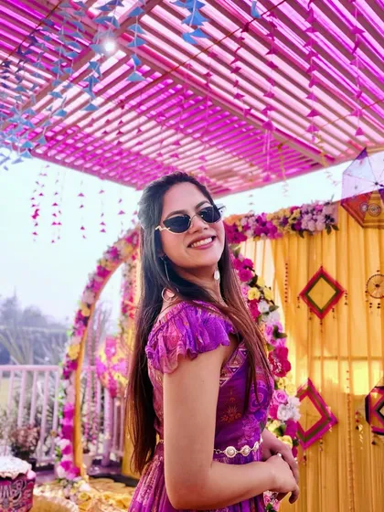 Haldi events are my favourite to host. The energy, the colors, the happiness, it's all just infectious.