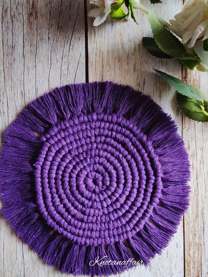 Deepika - Custom Macrame Home Decor Handmade for Your Table: Coasters & Placemats photo 8