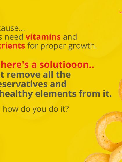 Kids need vitamins and nutrients for proper growth. The solution is simple: remove the preservatives and unhealthy elements, which is exactly what we do.