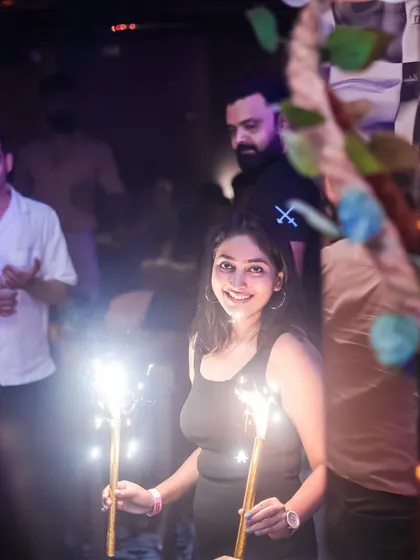 Celebrating a birthday with sparklers on the dance floor. I can help make your special occasions, like birthdays or bachelorettes, a major highlight of the night.