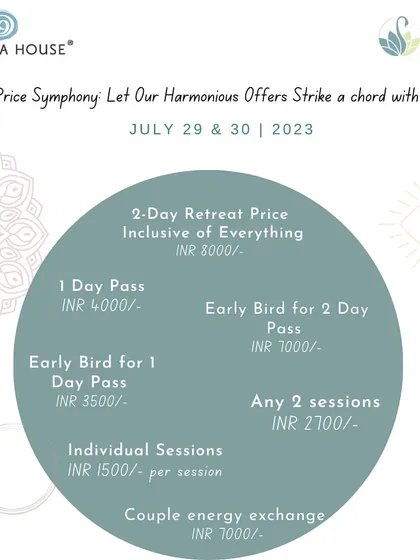 We offer flexible pricing for our day retreats to make them accessible. This includes options for a full 2-day pass, a 1-day pass, or even dropping in for individual sessions that resonate with you.