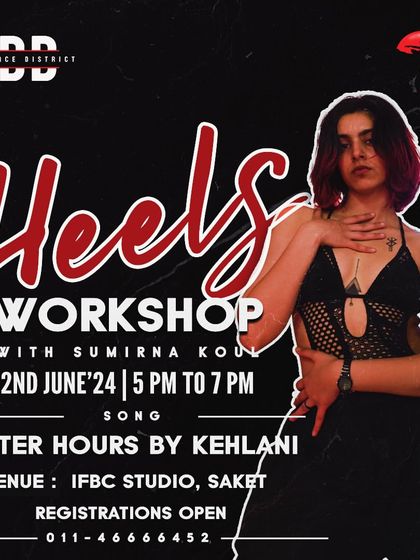 Gear up to get high on heels this weekend. Join our workshop to learn a sensual and strong routine to "After Hours" by Kehlani.