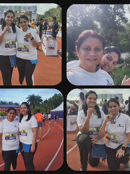 More happy moments from the Kodagu Monsoon Run. Friends and family who train and race together, stay together.