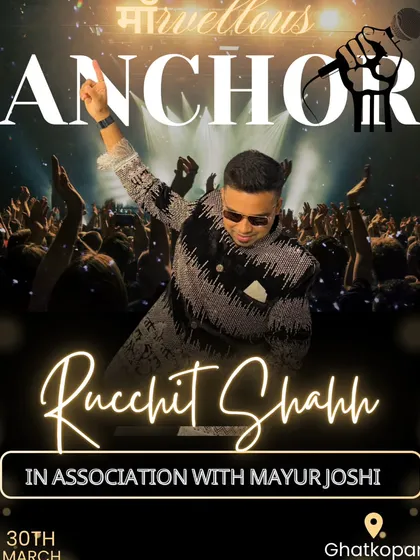 Performing live in Ghatkopar. This poster captures the energy of a live crowd, which is where I feel most at home.
