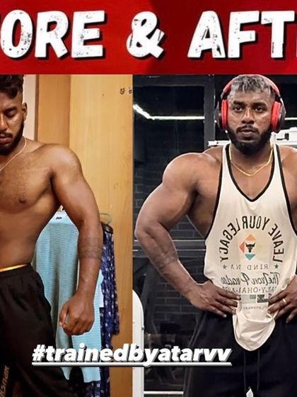 This client added kilos of quality lean tissue. The before and after shows a dramatic increase in muscle size and overall presence.