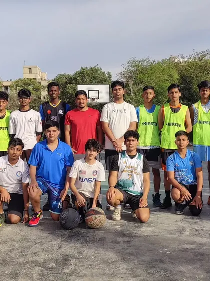 Our boys' team gathers for a photo after a practice match. Every game is a chance to improve, and we use these opportunities to teach strategy, discipline, and the importance of hard work.