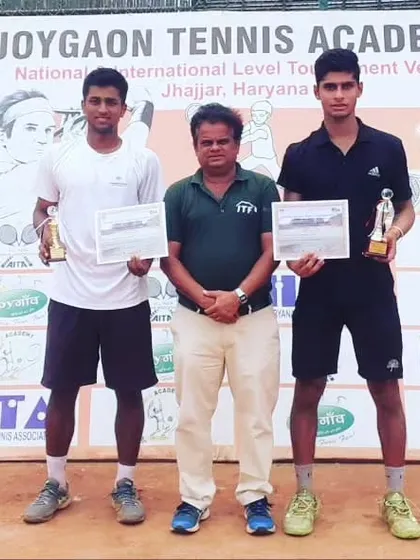 Rian Sharma as a finalist in the U18 Singles event of the AITA National Series. Competing for the title at this level shows his potential and the effectiveness of our program.