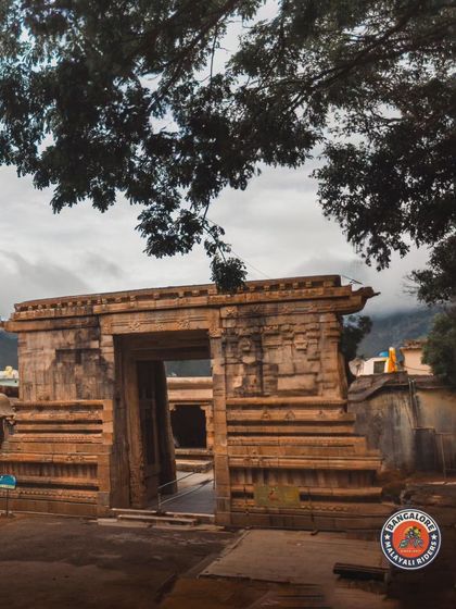 The beautiful and historic Bhoga Nandishwara Gudi temple at the foothills of Nandi Hills. Our breakfast rides often take us to culturally rich and scenic locations like this.