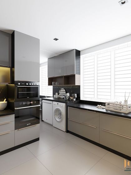 Another view of the utility area, showing how we maximize storage and functionality even in secondary spaces.