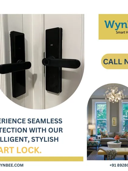 Our intelligent smart locks combine sleek, modern design with robust security. This black finish model offers a stylish yet powerful solution for seamless protection and keyless convenience at your main entrance.