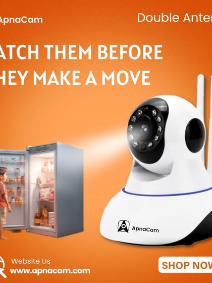 Catch them before they make a move. Our double antenna camera is perfect for monitoring your home, even for catching late-night snack thieves in the act.