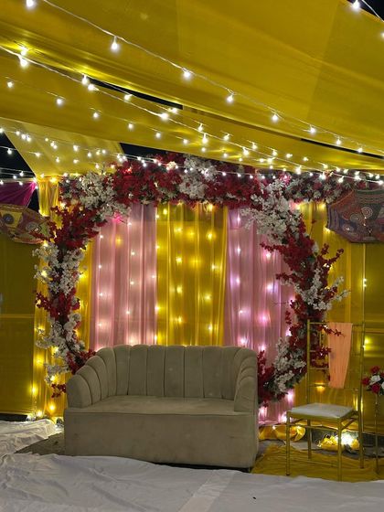 The Trendy Party - Wedding & Pre-Wedding Event Decoration Vibrant Haldi & Mehendi Setups photo 9