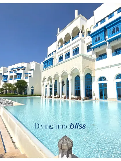 Diving into bliss. We select venues like this stunning resort in Doha, where luxury, comfort, and breathtaking views come together to create the perfect wedding getaway.