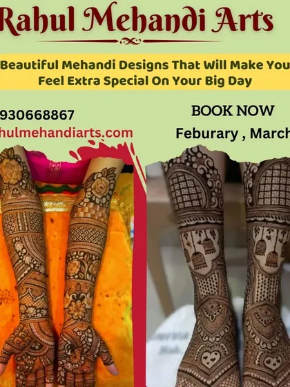 Book your mehndi for the wedding season. I offer beautiful designs that will make you feel extra special on your big day.