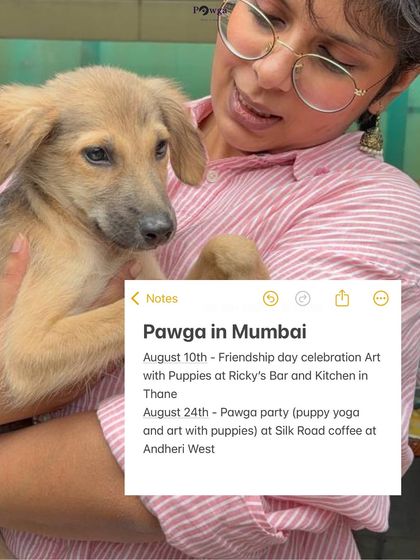 Our Mumbai schedule for August, featuring a Friendship Day art celebration and a Pawga party.