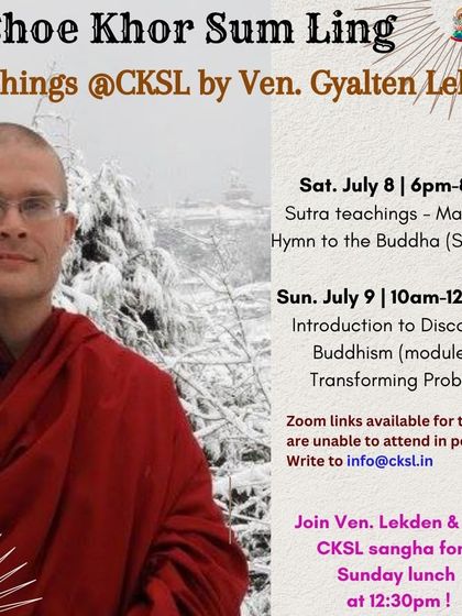 Choe Khor Sum Ling - Buddhist Philosophy Courses Advanced Textual & Sutra Studies photo 13