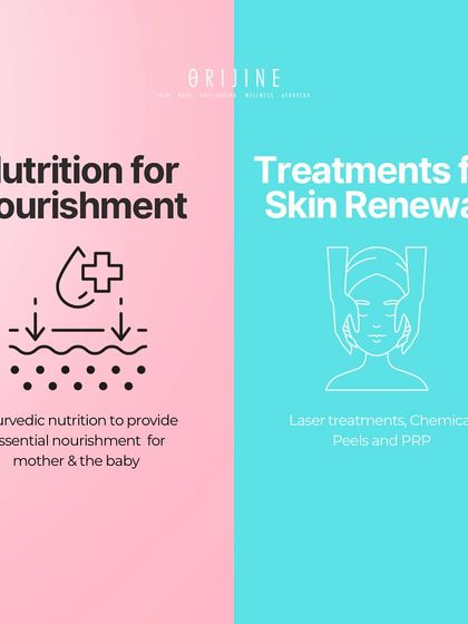 For new mothers, I focus on Ayurvedic nutrition for deep nourishment and advanced treatments like laser and PRP for skin renewal, ensuring both mother and baby are cared for.