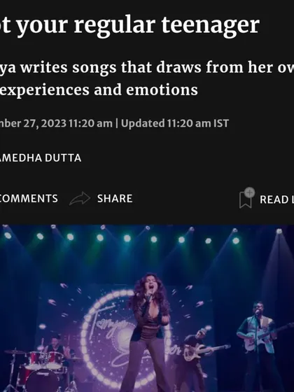 Another shot of the article highlighting my songwriting style. It's great when the press understands the personal nature of my work.