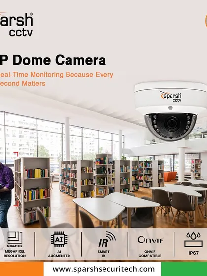 My IP Dome Cameras offer real-time monitoring because every second matters. These Made-in-India solutions feature megapixel resolution, AI augmentation, and Smart IR for smarter safety and reliable surveillance.
