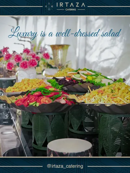 Luxury is a well-dressed salad. I believe even the simplest dishes should be presented with elegance, as seen in this vibrant salad bar.