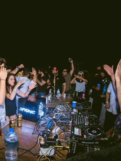 The connection with the crowd is everything. This moment from an open-air gig captures the pure joy and energy exchange that happens when the music is just right. See you on the dancefloor!