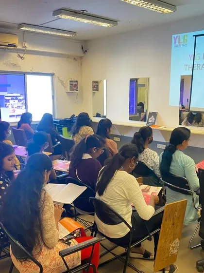 This is a typical classroom session at our institute. We maintain small batch sizes to ensure every student gets personalized attention and can master the practical skills needed for success.