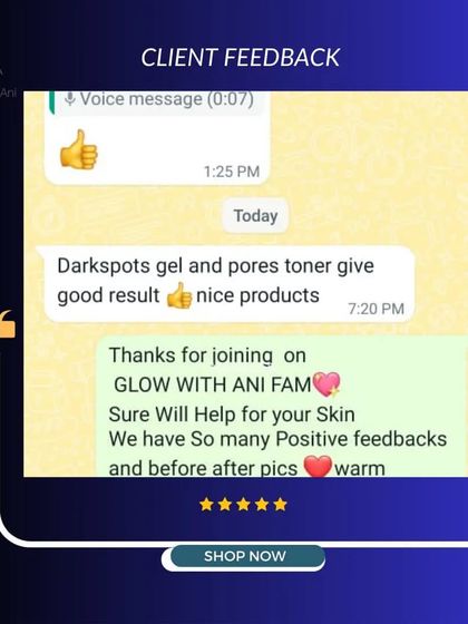 "Darkspots gel and pores toner give good result. nice products." Happy to know this combination is working well.