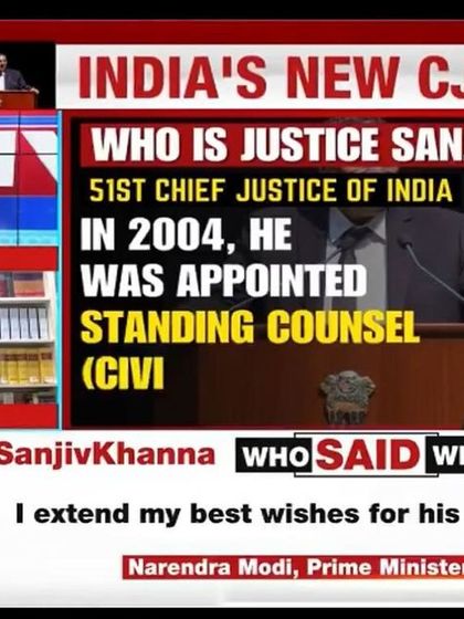 A closer look at the NewsX panel discussing the appointment of India's new Chief Justice, where I shared my thoughts on his judicial career.