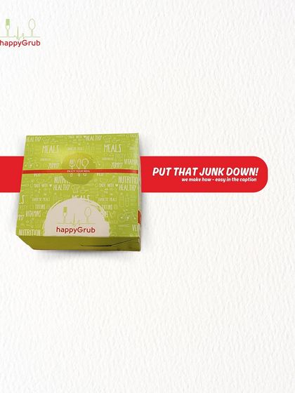 Put that junk down. Our meal box is the healthy alternative you've been looking for. Swipe to see how we make healthy eating easy.