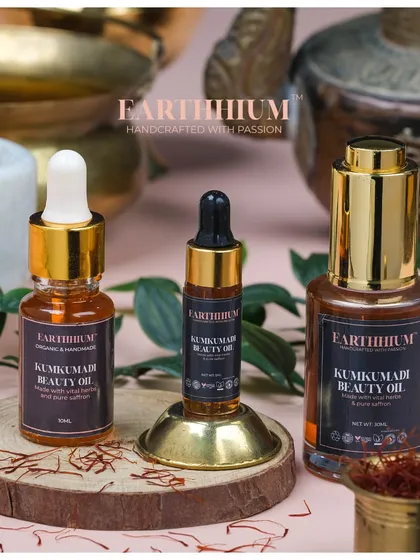 My Kumkumadi Beauty Oil is available in three convenient sizes: 5ml, 10ml, and 30ml. This allows you to try it out or stock up on your favorite facial oil.