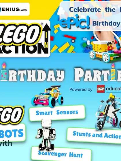 Celebrate your child's next birthday with an epic LEGO Action party. We combine the fun of a scavenger hunt with the challenge of building and operating smart robots for a truly unforgettable experience.