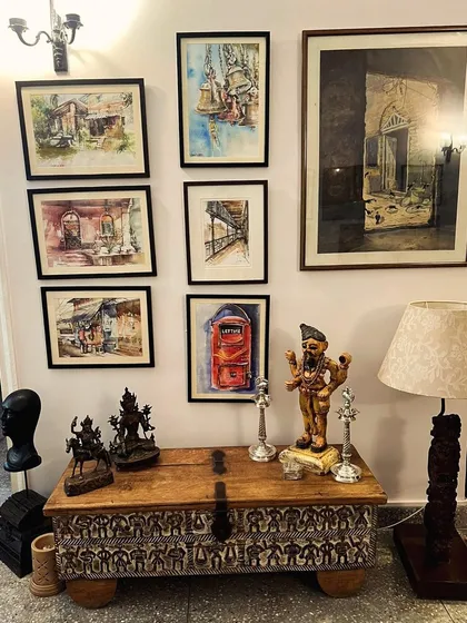 I was so touched when a client sent me this photo of her "Debo's wall," a collection of my paintings she has curated over time. Seeing my art become a part of someone's home and daily life is the greatest reward.
