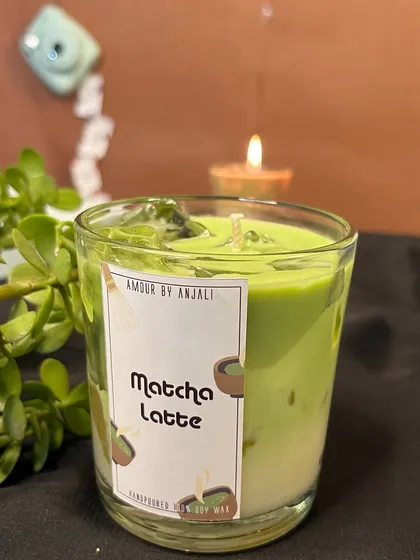 For all the matcha lovers, this one's for you. My Matcha Latte candle has that vibrant green color and a fresh, earthy scent.