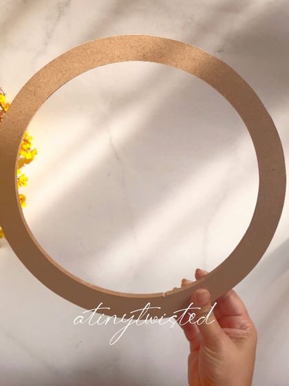 A classic round MDF frame is a must have for any macramé artist. It is incredibly versatile and can be used to create mandalas, mirrors, wreaths, and so much more.