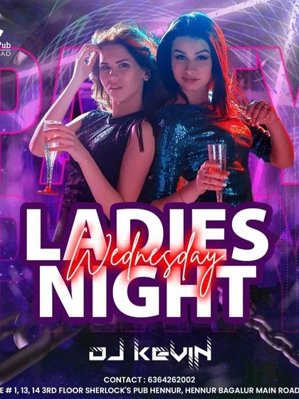 Ladies, Wednesday is your night. I host a special Ladies Night party with DJ Kevin and free drinks to help you unwind midweek.