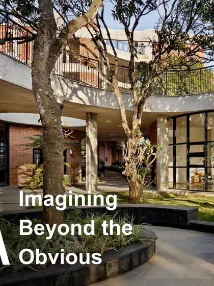We believe in imagining beyond the obvious to design a sustainable tomorrow. This school courtyard, with its blend of natural elements and modern architecture, embodies our approach of creating spaces that serve diverse communities for generations to come.