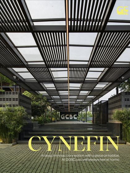 This is the feeling of arrival. I designed the entrance to be a gateway to a different world, a place where you instantly feel at home and at peace.