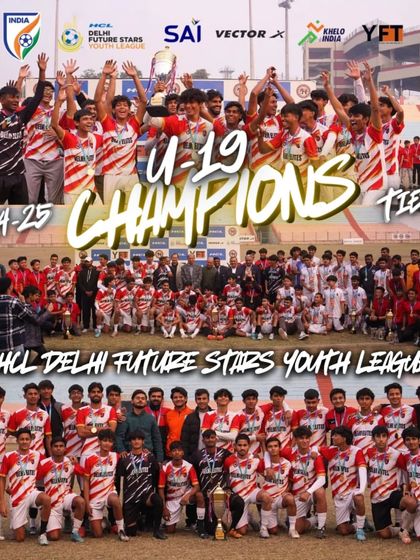 Another angle of our U-19 team's historic Tier 2 championship win in the HCL Delhi Future Stars Youth League.