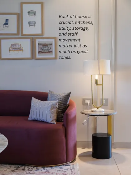 The "back of house" is just as important as the guest areas. Well-designed kitchens, utility areas, and staff circulation paths are crucial for the smooth functioning of a luxury residence.